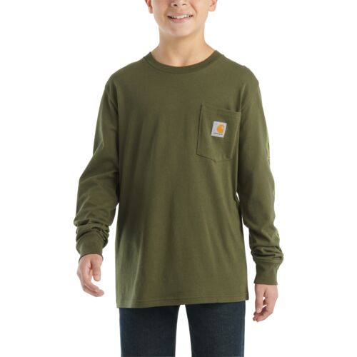 Boys' Long-Sleeve Pocket T-Shirt