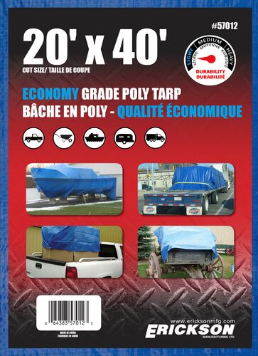 Blue Weave Tarp - 20' x 40'