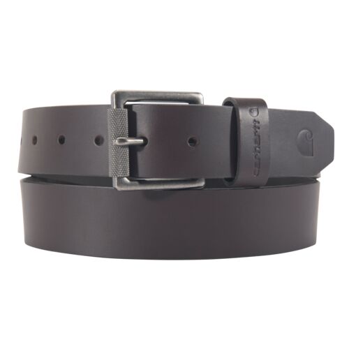 Men's Bridle Leather Roller Buckle Belt in Brown