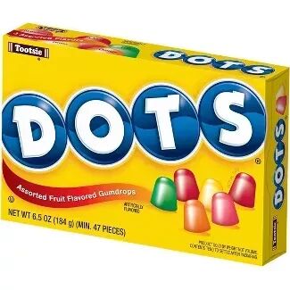 Dots Gumdrops Candy 6.5 Oz