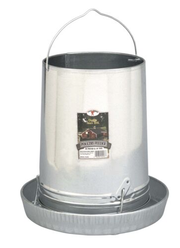 30-Pound Hanging Metal Poultry Feeder