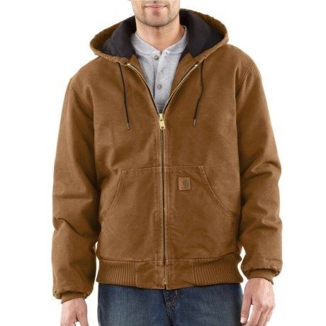 Men's Duck Quilted Flannel-Lined Active Jacket