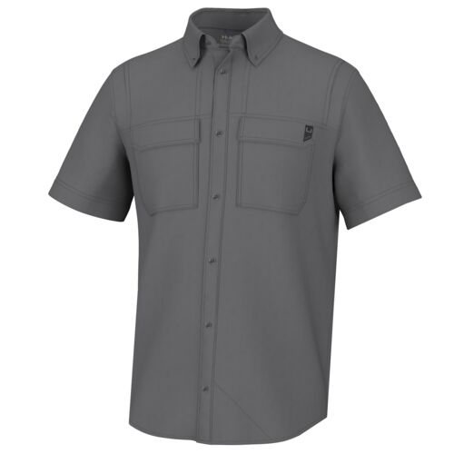 Men's Creekbed Short Sleeve Button-Down Shirt in Night Owl
