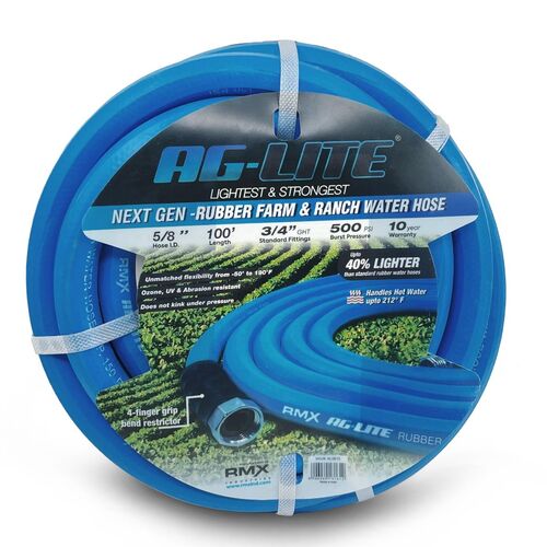 Premium Rubber Water Hose - 5/8" x 100'