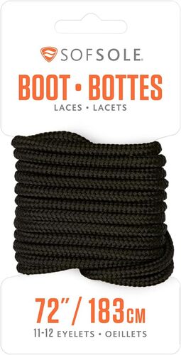 Boot Laces in Military Black - 72" 
