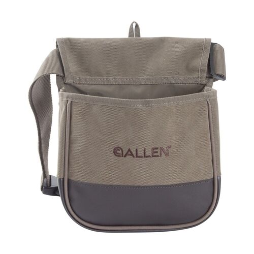 Green Canvas Double Compartment Shell Bag