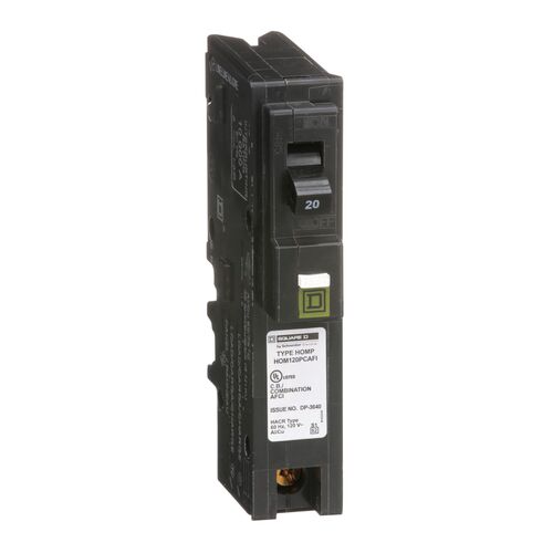 Homeline 20 Amp Single-Pole Plug-On Neutral Combination Arc Fault Circuit Breaker