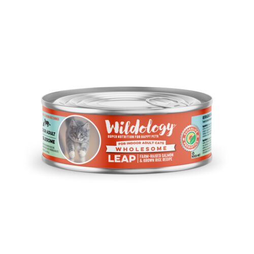 Leap Farm-Raised Salmon& Brown Rice Recipe 5.5 oz Canned Cat Food
