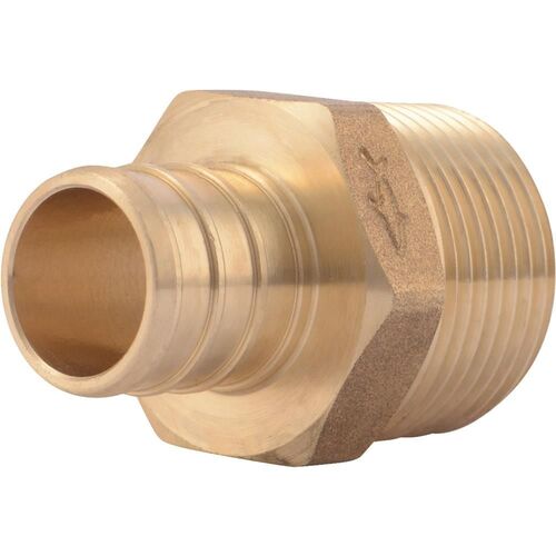 3/4" CF x 3/4" MPT Brass Barb Male Pipe Thread Adapter
