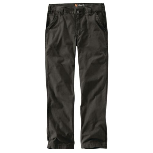 Men's Rugged Flex Relaxed Fit Canvas Work Pant in Peat