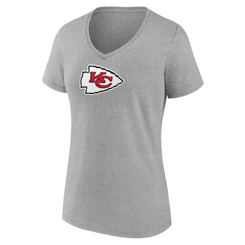 Women's Chiefs Logo Short Sleeve T-Shirt in Grey - Assorted Sizes S-XL
