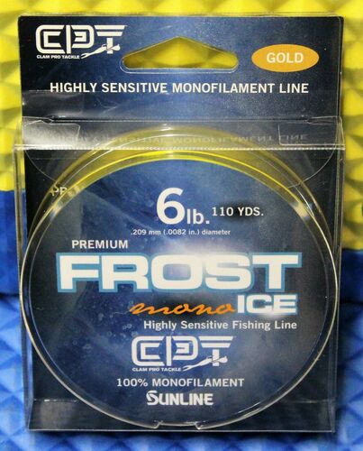 110YD 6LB Gold Premium Frost Ice Fishing Line