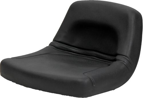 Low-Back Steel Pan Seat in Black