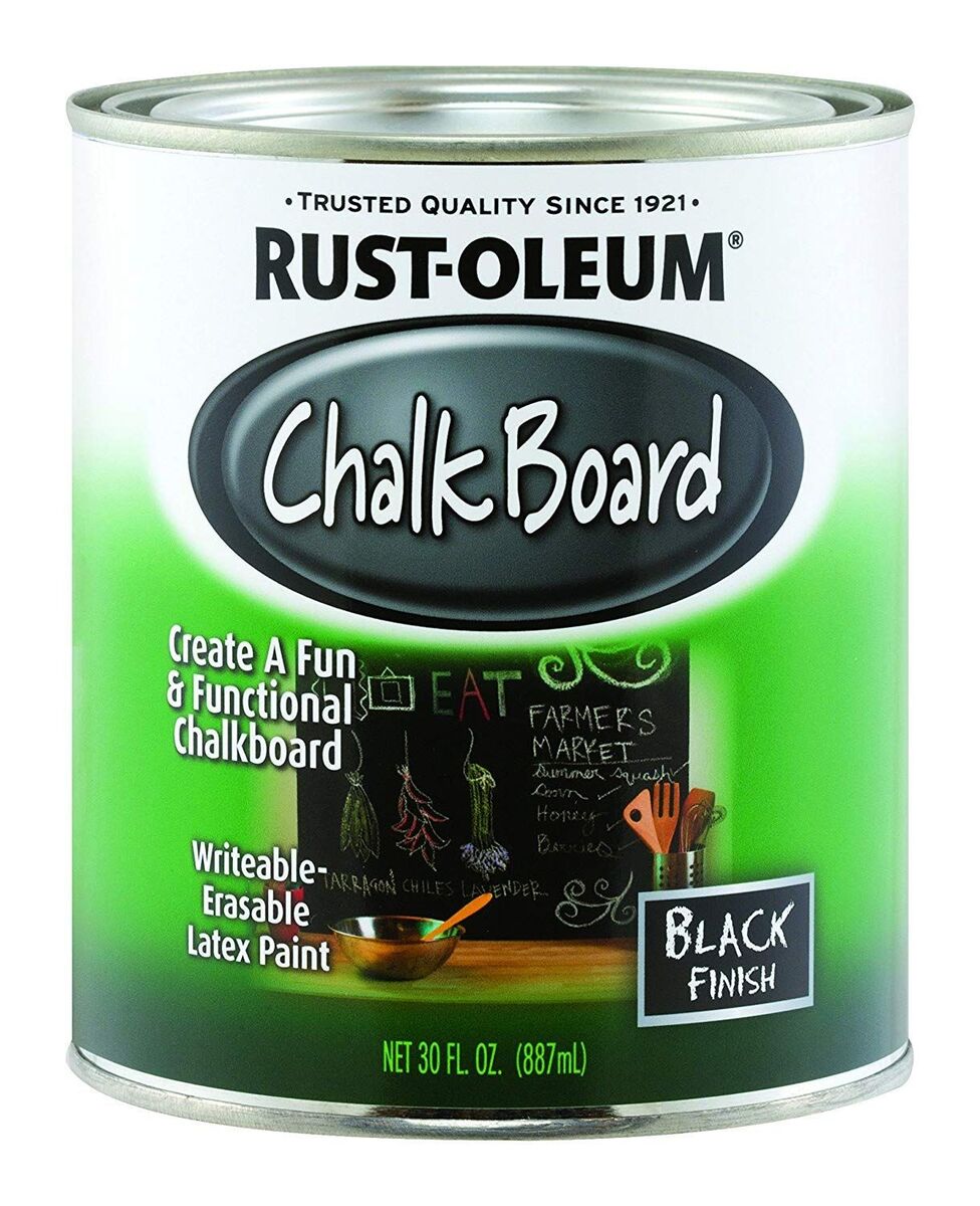 1 Quart Black Chalk Board Paint