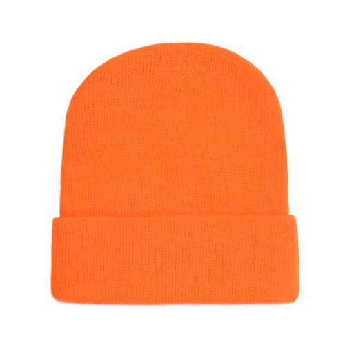 Men's Super Stretch Knit Hat in Blaze Orange