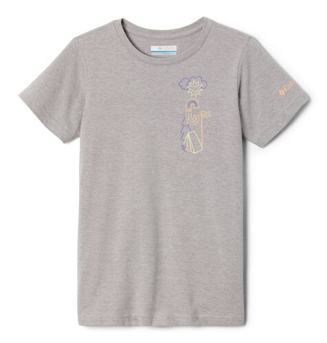 Girls' Mission Lake Short Sleeve Graphic T-Shirt in Grey Heather