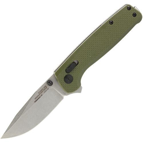 Terminus XR G10 Folding Knife in Olive Drab