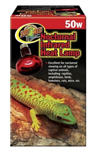 Nocturnal Infrared Heat Red Lamp - 50 Watt