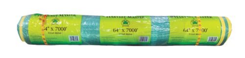 Net Wrap in Green with Yellow Loading Stripe - 64" x 7000'
