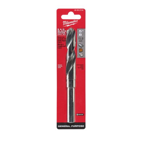 S & D Black Oxide Drill Bits - 5/8"