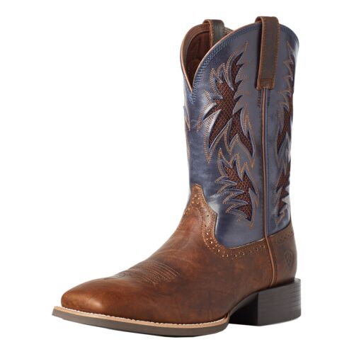 Men's Sport Cool VentTEK Cowboy Boot in Bar Top Brown
