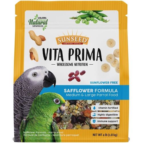 Vita Prima Safflower Formula Medium & Large Parrot Food 4  lb