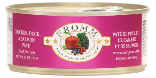 Chicken Duck & Salmon Pate Wet Cat Food - 3 oz