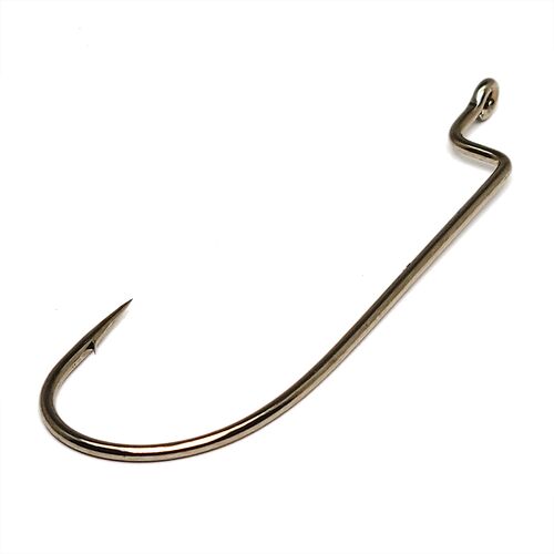 O'Shaughnessy Bend Offset Shank Worm Hook in Bronze 5-Pack - #3/0