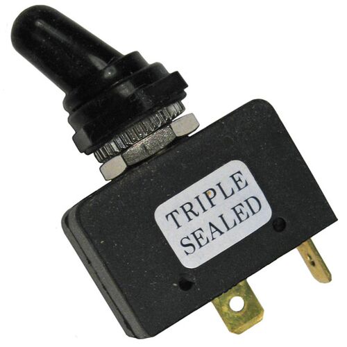 12V On-Off Toggle Switch with Boot - 20 Amp