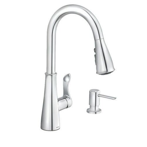 Kitchen One Handle Chrome Pull Down Faucet