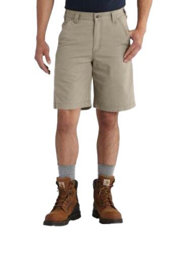 Men's Rugged Flex Relaxed Fit Canvas Work Shorts