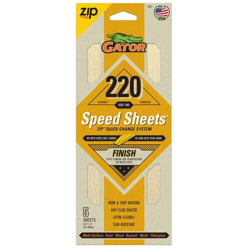 Speed Sheets 5-Pack - 220 Grit