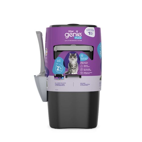 Plus Pail Cat Litter Waste Disposal System in Silver
