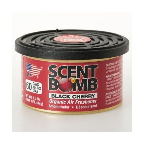 Black Cherry Organic Car Air Freshener Scent Can