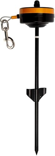 Retractable Cable Tie Out Stake 0-30 lbs 15 ft