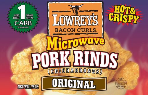 Bacon Curls Microwave Pork Rinds - Original