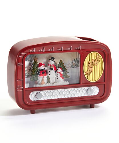 LED Snowman Radio Lantern
