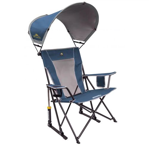 Neptune Blue SunShade Rocker Camp Chair