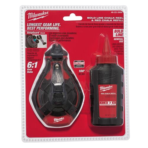 100' Bold Line Kit with Red Chalk