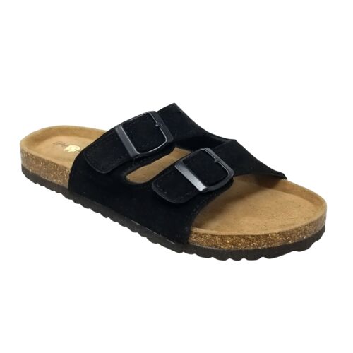 Women's 2-Buckle Leather Sandals