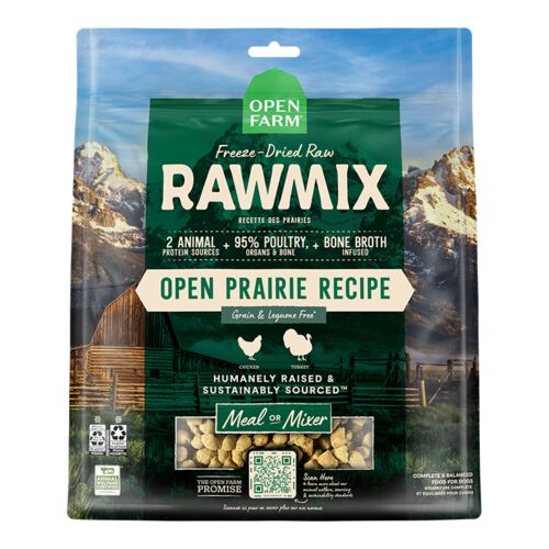 RawMix Open Prairie Recipe Freeze Dried Raw Meal or Mixer Dog Food - 13.5 oz