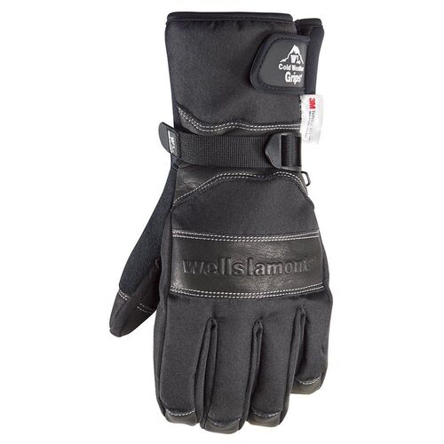 Men's Cowhide Leather Winter Waterproof Gloves
