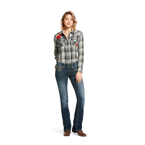 Women's R.E.A.L. Mid-Rise Bootcut Jean in Festival Blue