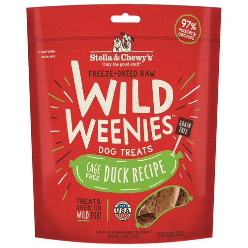 Freeze-Dried Wild Weenies Duck Treats for Dogs - 3.25 oz