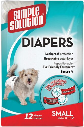 Small Disposable Dog Diaper - 12 pack