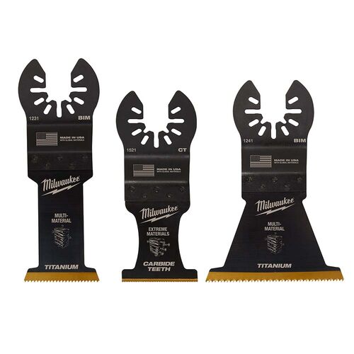 OPEN-LOK 3-Piece Multi-material Cutting Multi-tool Blade Variety Pack