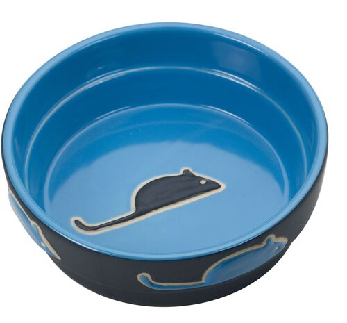 Fresco Cat Dish in Blue - 8 oz
