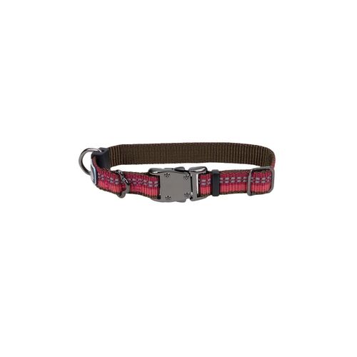 5/8 X 8-12 K9 Explorer Reflective Berry Adjustable Dog Collar
