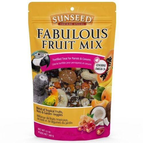 Fabulous Fruit Mix Parrot Treats - 12 oz