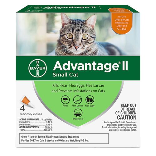 Flea Treatment For Small Cats 5-9 lbs - 4 Month Supply